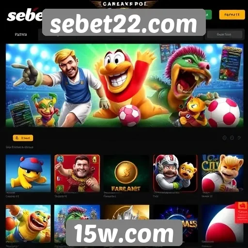 Variedade de jogos disponíveis em sebet22.com